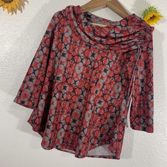 Ruby Rd. Tye Dye Cowl Neck Tassel Knit Sweater Size Small Women’s - Picture 8 of 10